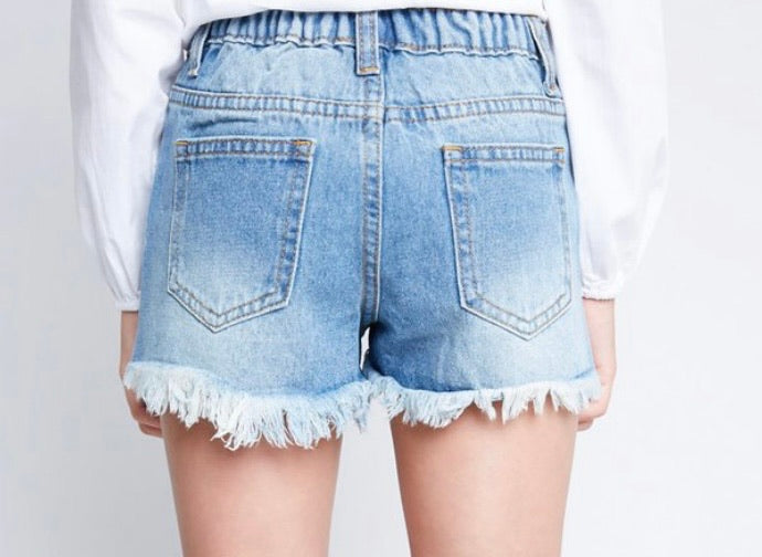 Hayden Girls Sequin Denim Shorts 5600