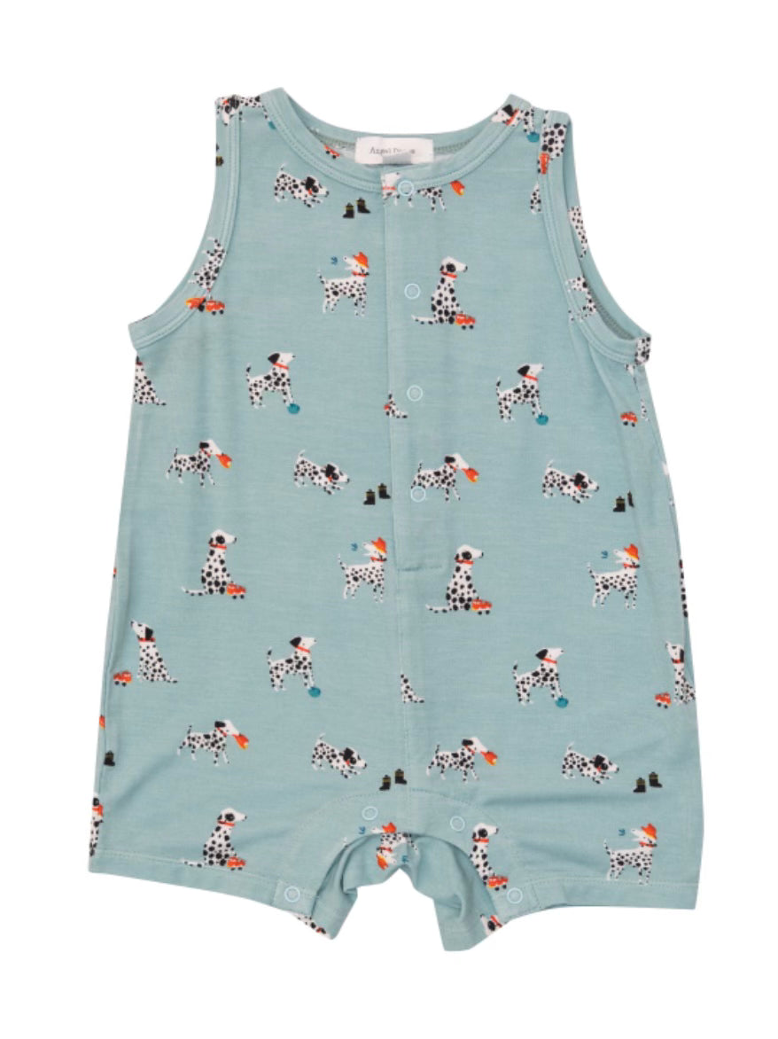 Angel Dear Firehouse Dalmatian Shortie Romper