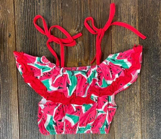 Watermelon OTS Crop Top