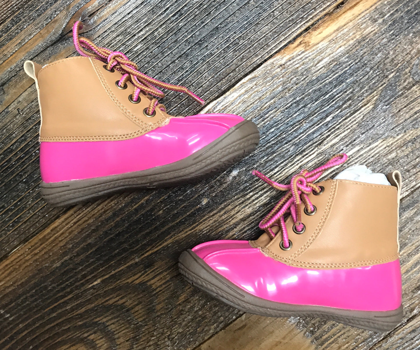 Fuschia Duck Boots