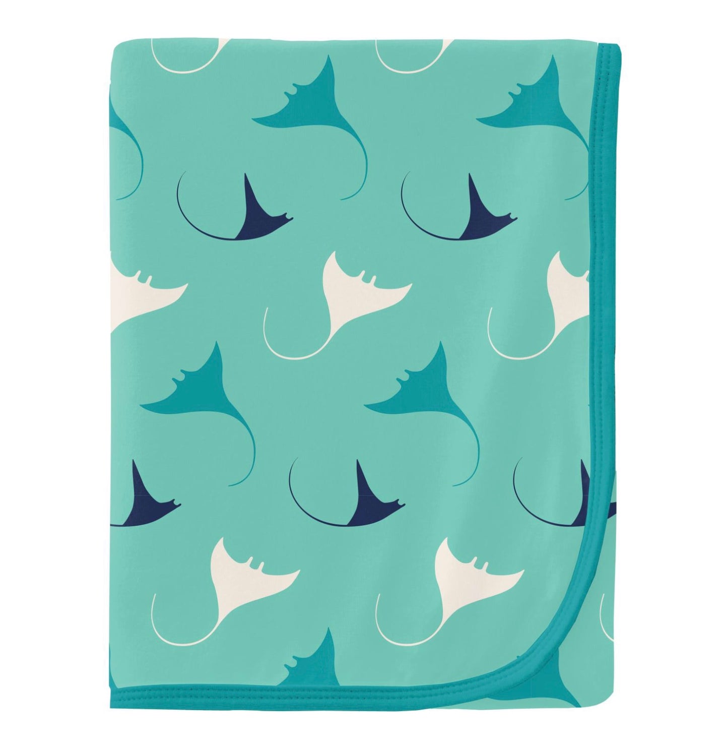 Kickee Pants Glass Manta Ray Swaddling Blanket