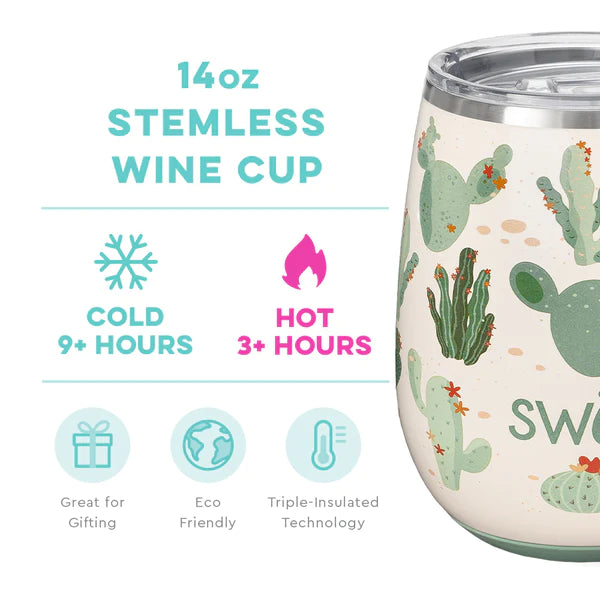 Swig Prickly Pear Stemless Wine cup