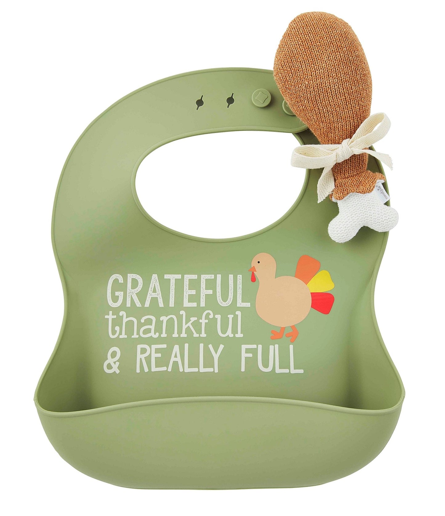 Mudpie Thanksgiving Bib & Rattle