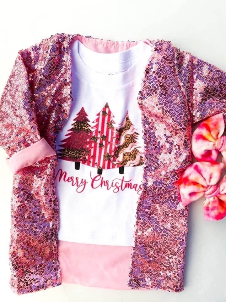Pink Sequin Duster