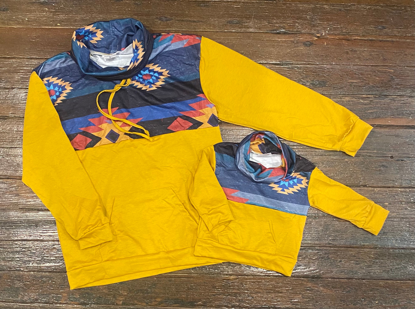 Mustard/Aztec Pullover