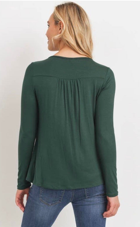 Rayon Jersey Layered Maternity & Nursing Top