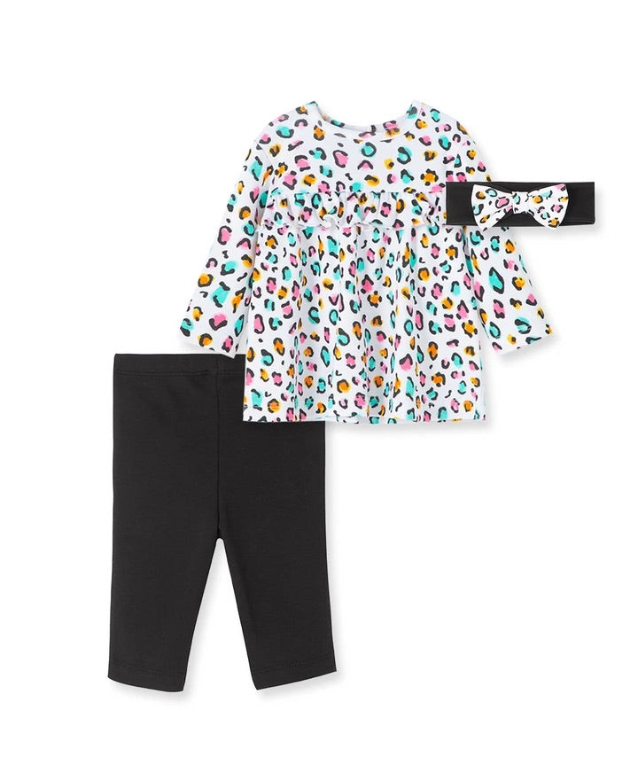 Little Me Colorful Leopard 3pc Set
