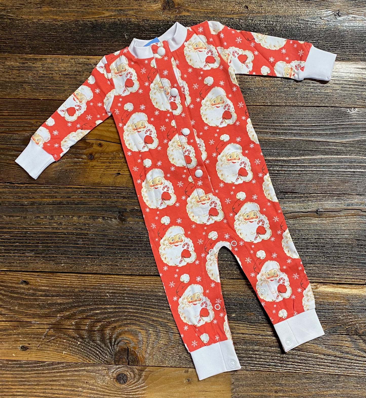 Three Sisters Santa Girls Knit Romper