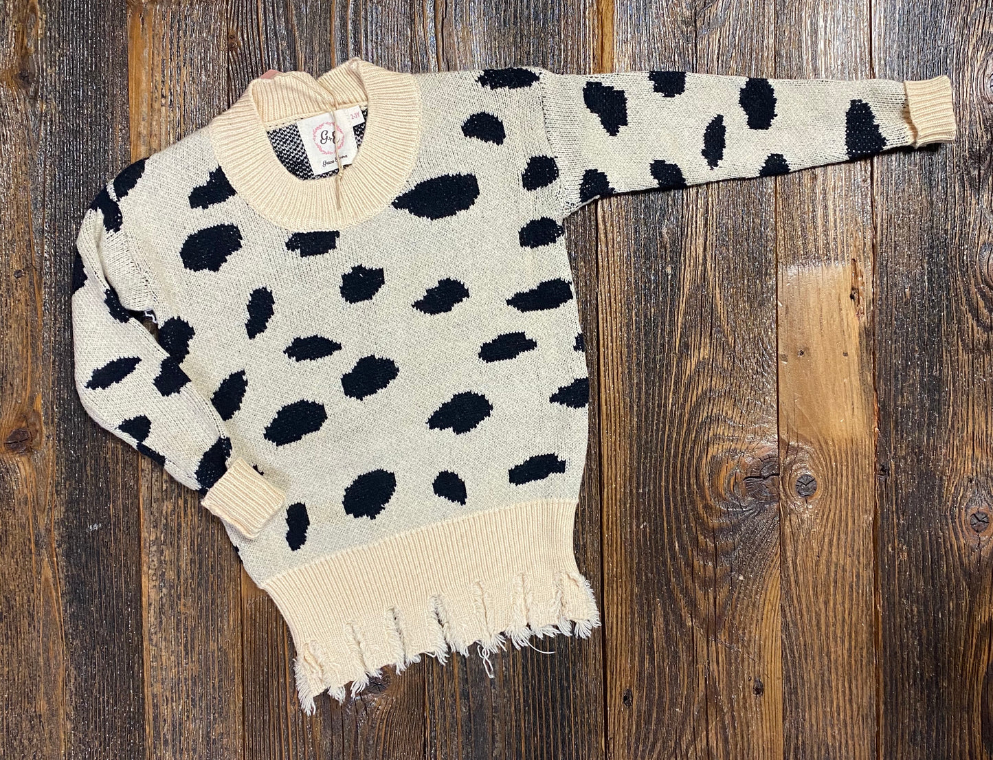 SG Cookies & Cream Fringe Sweater