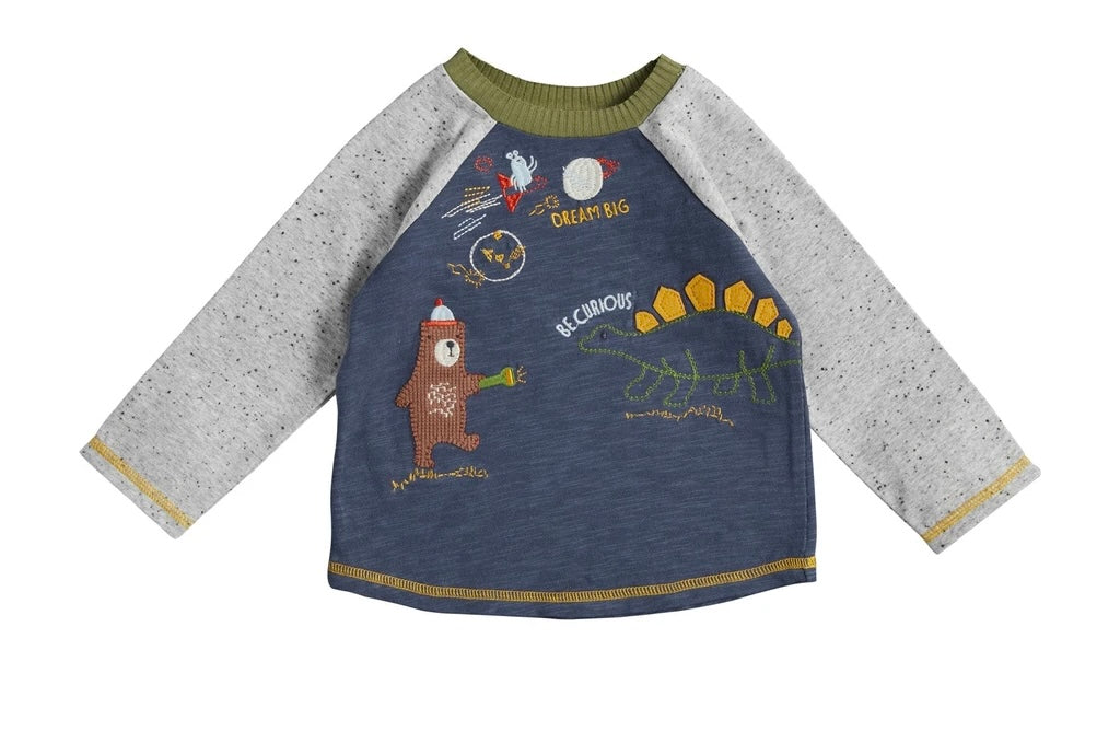 Mudpie Bear & Dino Tee