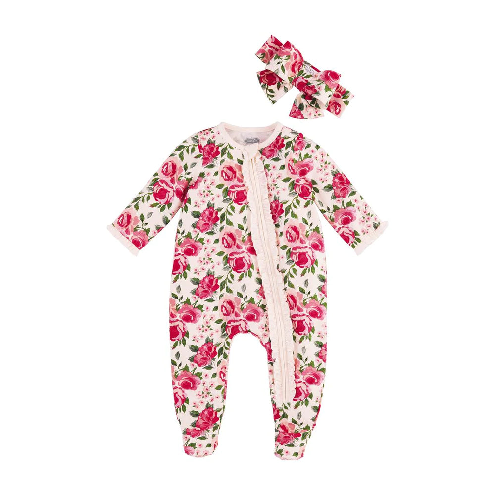 Mudpie Rose Floral Sleeper/HB