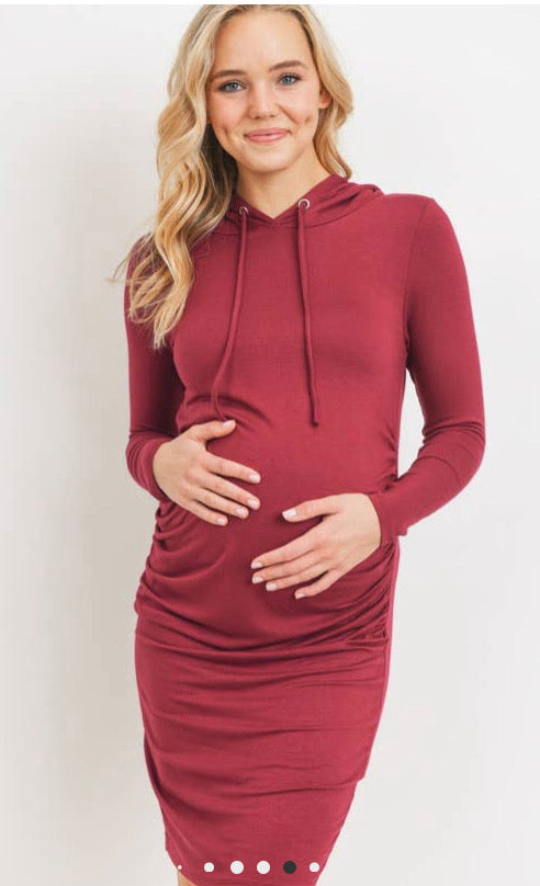 Super French Terry Maternity Hoodie Dress