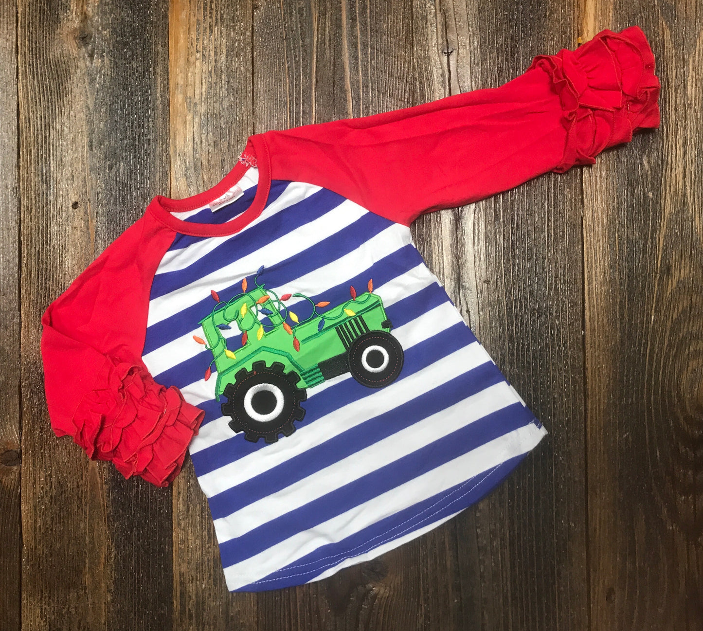 Tractor & Lights Ruffle Tee