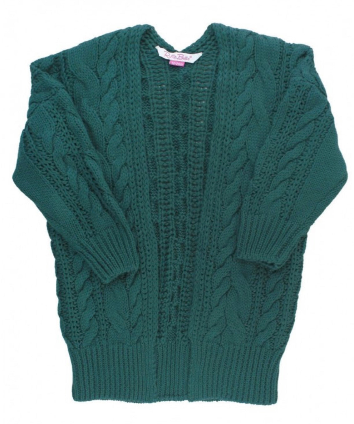 RuffleButts Mommy + Me Chunky Knit Open Style Cardigan
