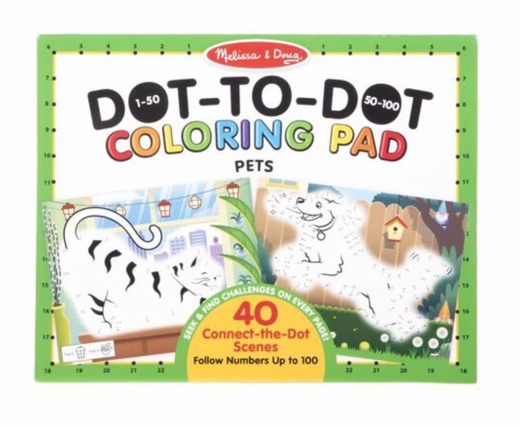 Dot-to-Dot Coloring Pad