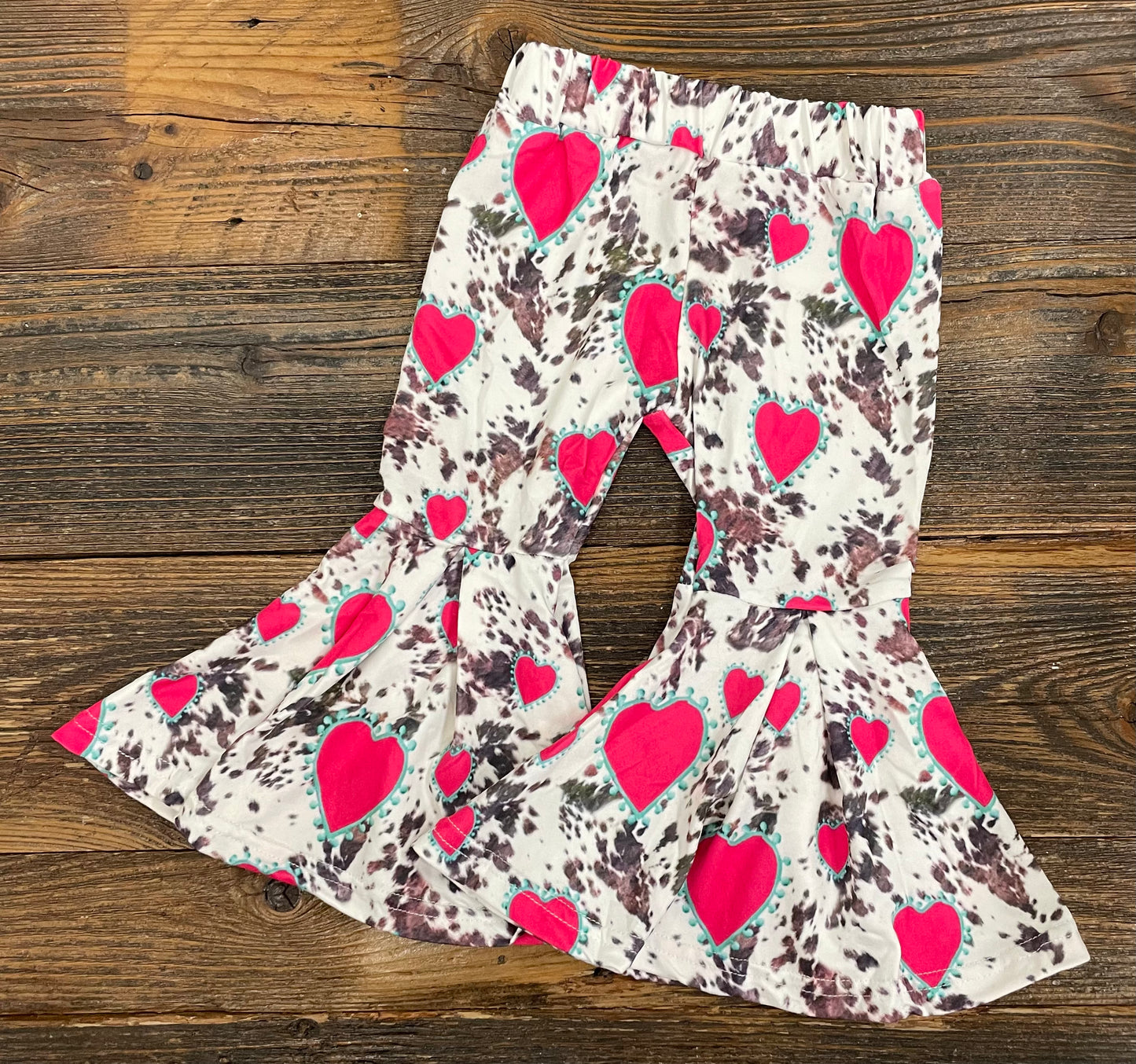 Cow Print/Heart Bells