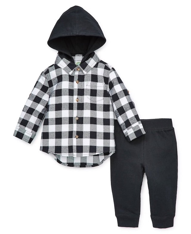 LM Flannel Hooded 2 Pc