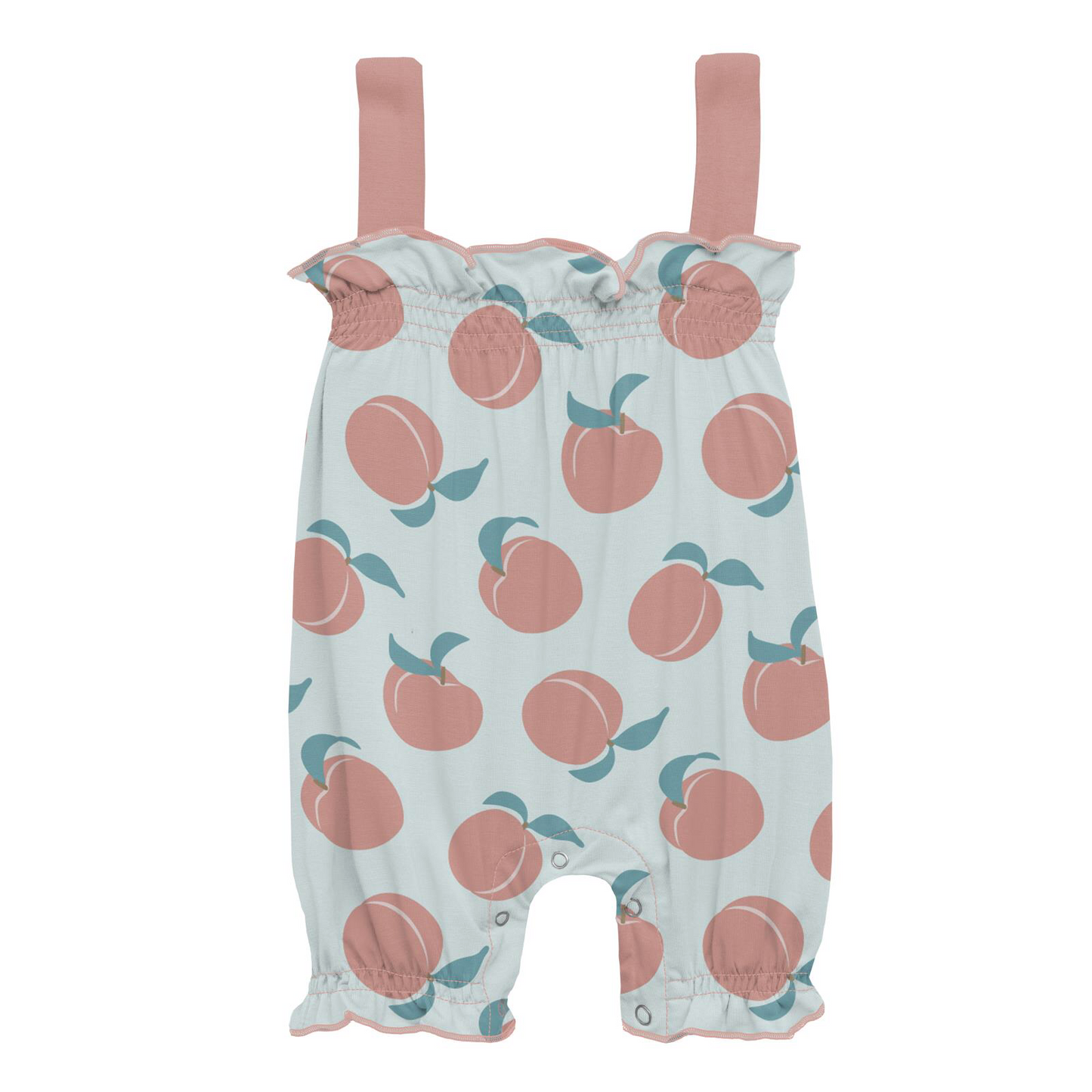 Kickee Pants Fresh Air Peaches Gathered Romper
