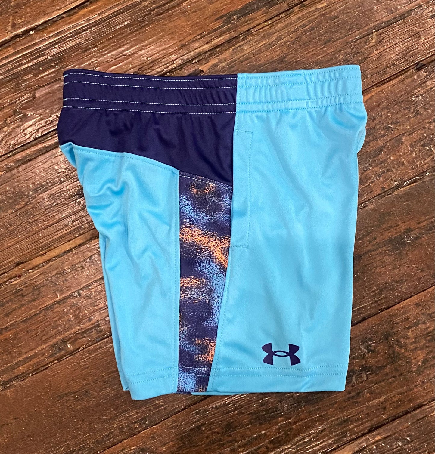 Under Armour Blue Surf & Orange Speckle Shorts