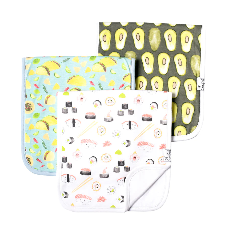 Copper Pearl Burp Cloths