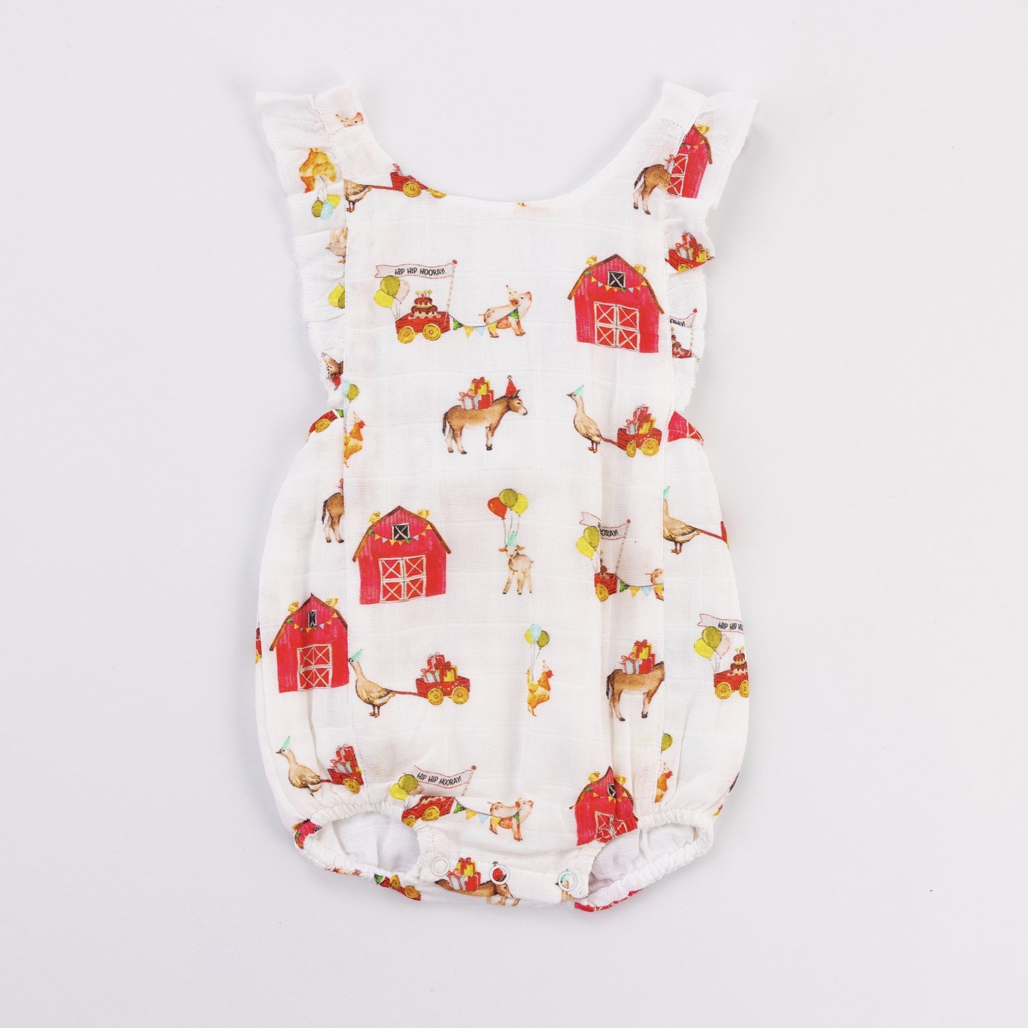 Nola Tawk Farm Party Organic Sunsuit