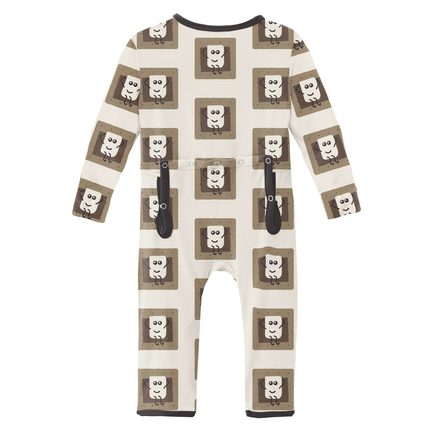 Kickee Pants Natural S’mores Coverall with Zipper