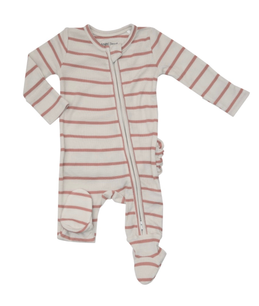 Angel Dear 2-Way Ruffle Back Zipper Footie