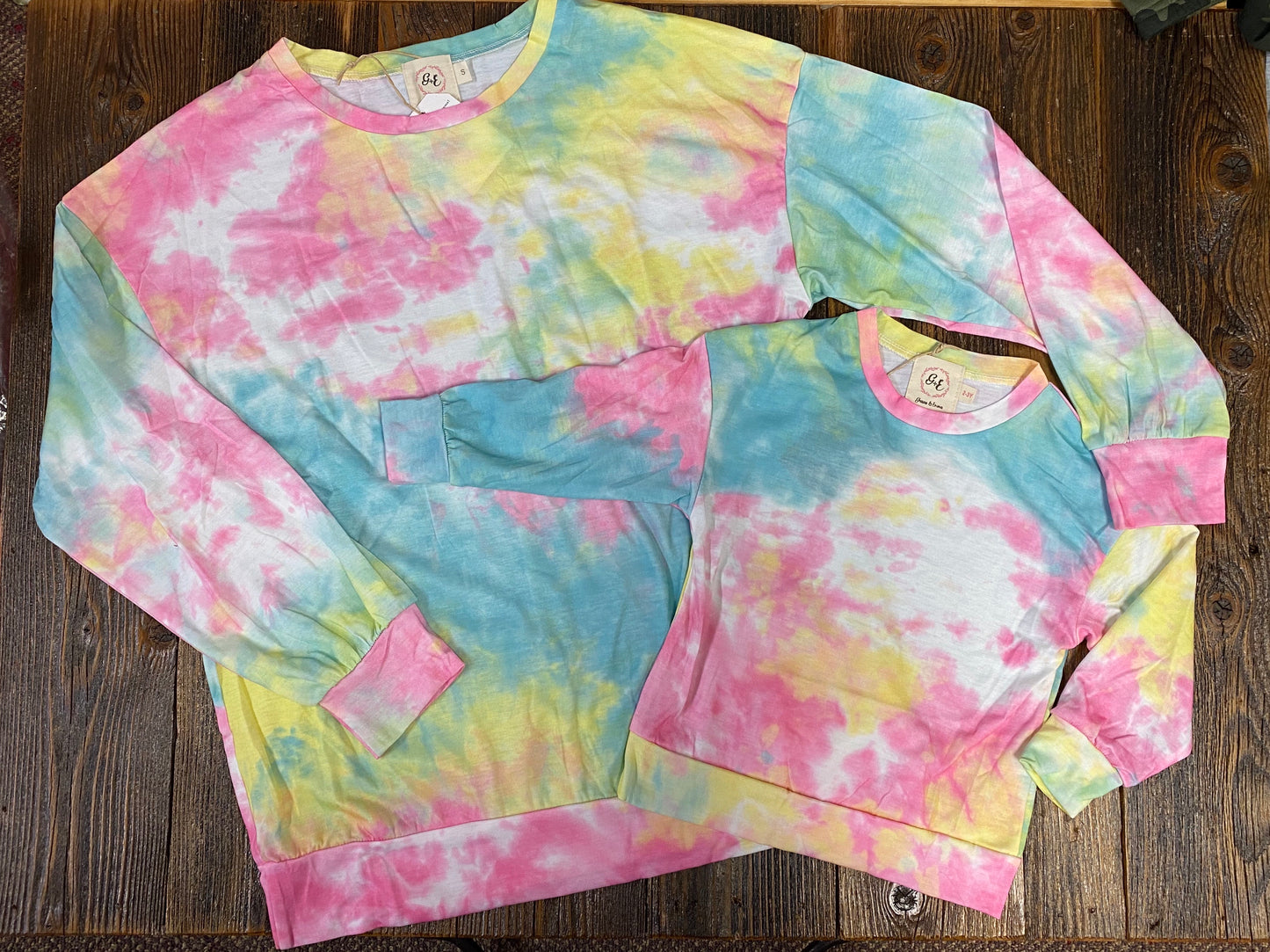 Totally Chill Tie-Dye Neon LS