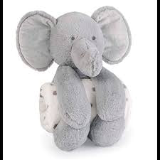 Mudpie Elephant Plush With Blanket