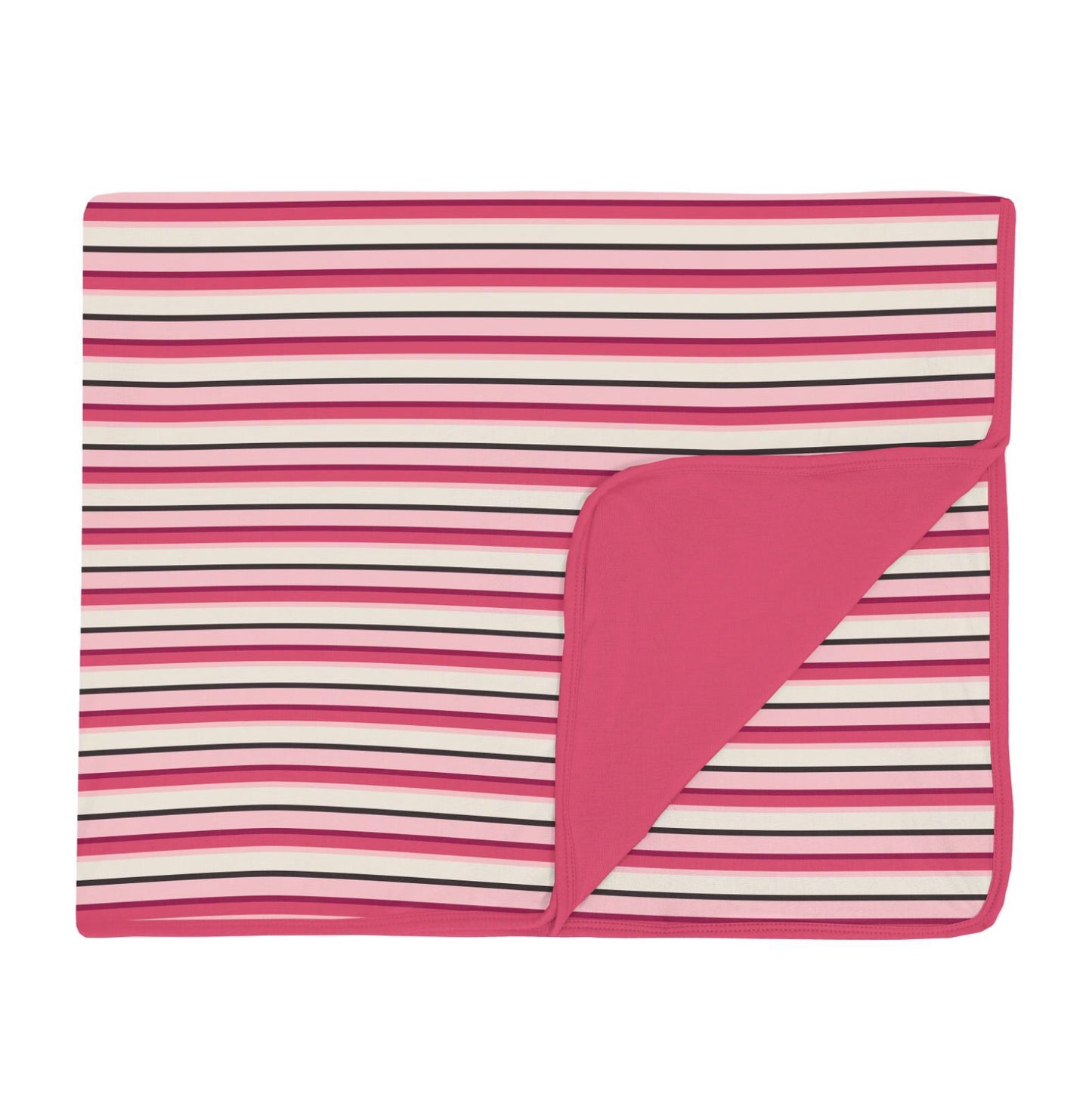 Kickee Pants Winter Rose Stripe Print Toddler Blanket