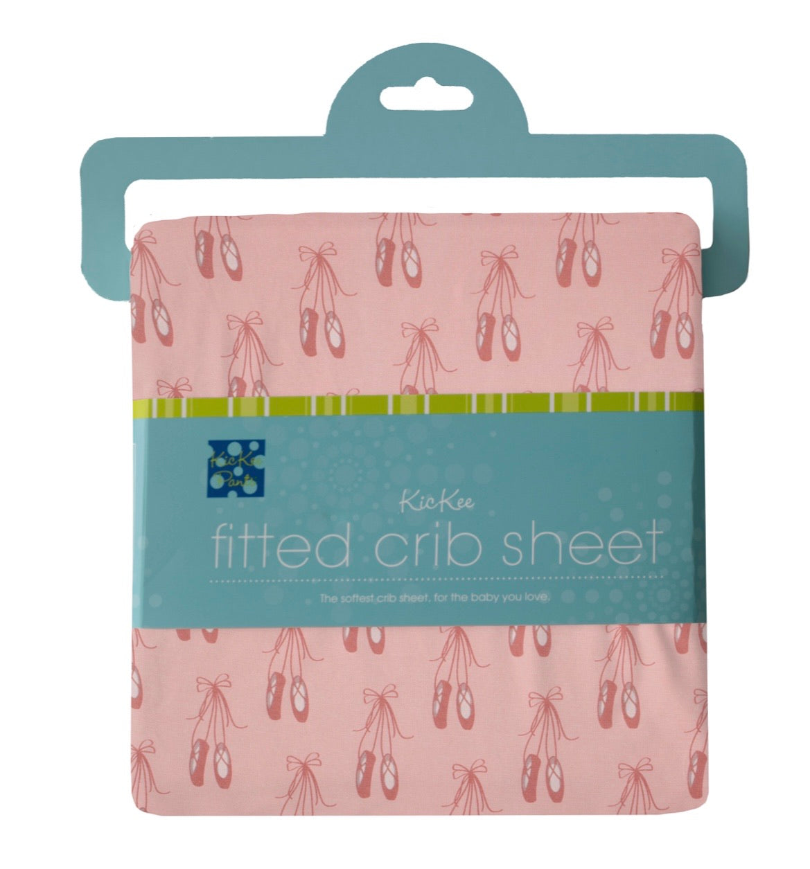 Kickee Pants Baby Rose Ballet Print Fitted Crib Sheet