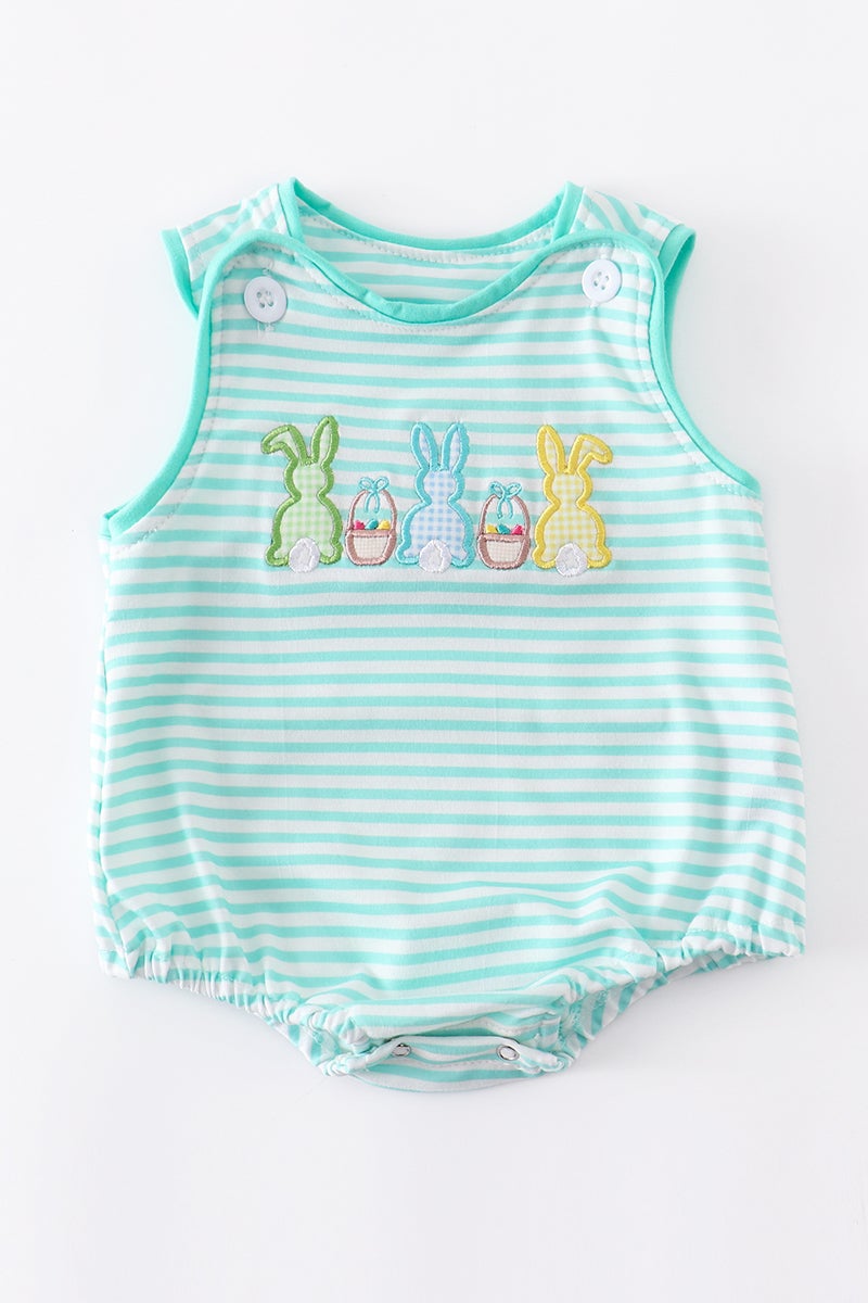 Mint Stripe Bunny Bubble