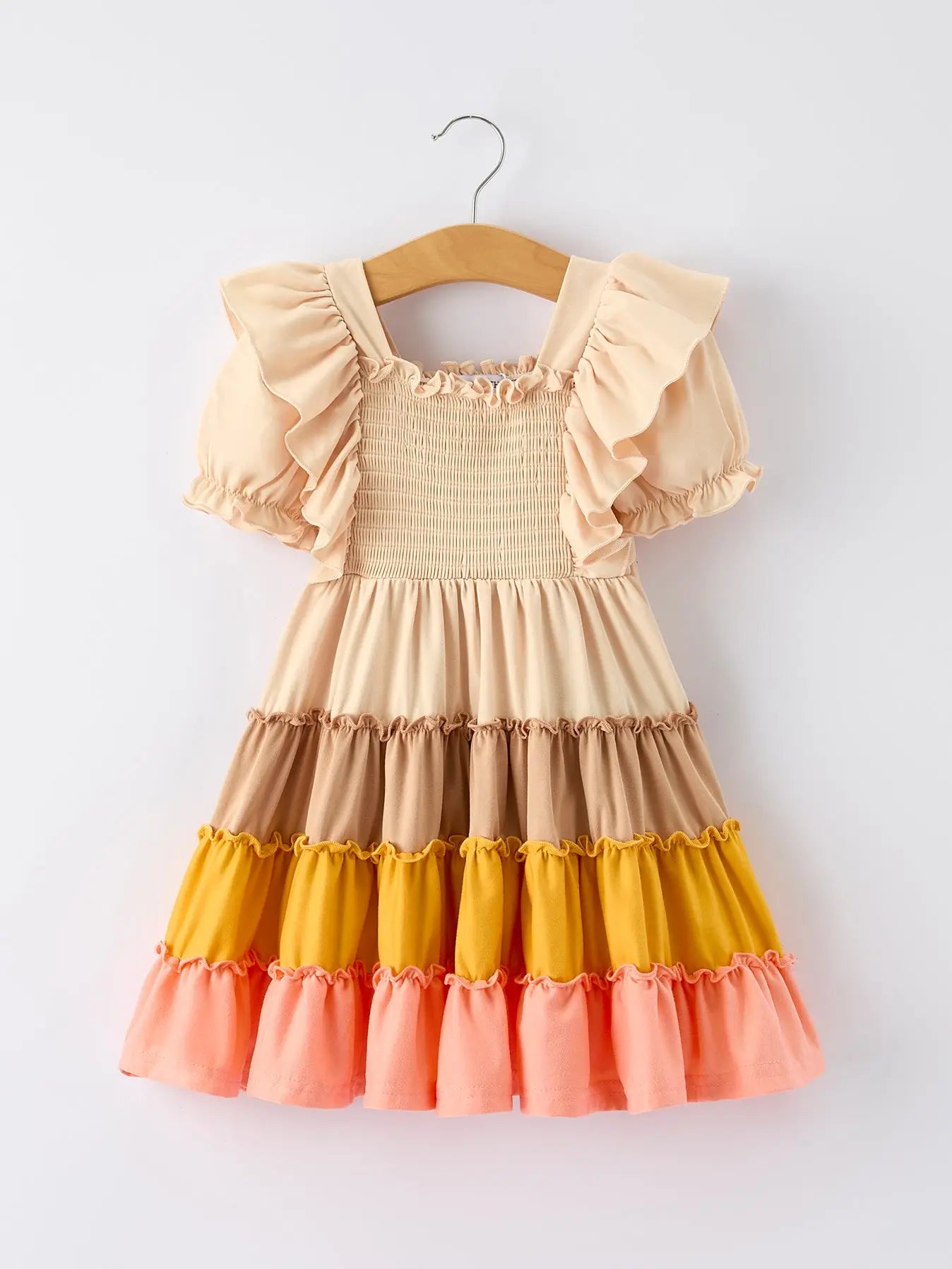 Fall Bohemian Ruffle Dress
