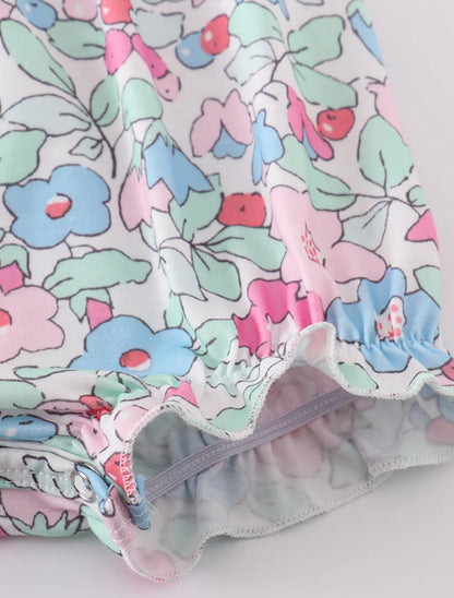 Floral Bunny Embroidered Bubble