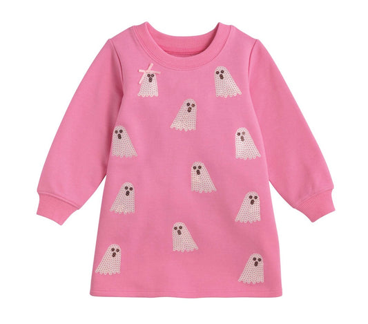 Mudpie Sequin Ghost Sweatshirt Dress