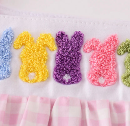 Pink Gingham Spring Bunny Bubble