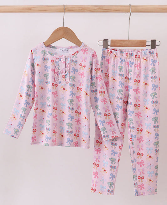 Whimsical Bows Bamboo Pajama