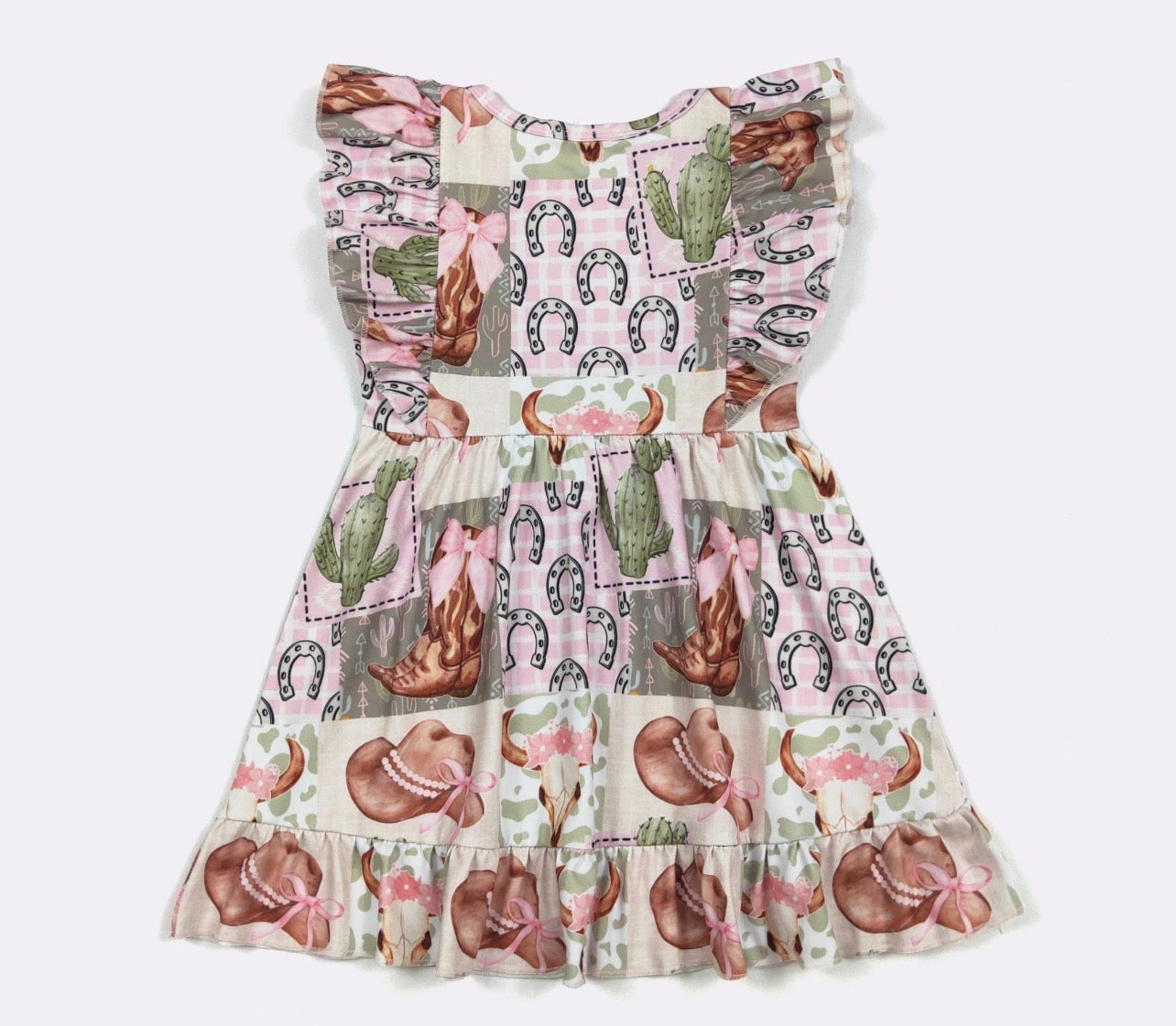 Girly Rootin' Tootin' Girls Dress