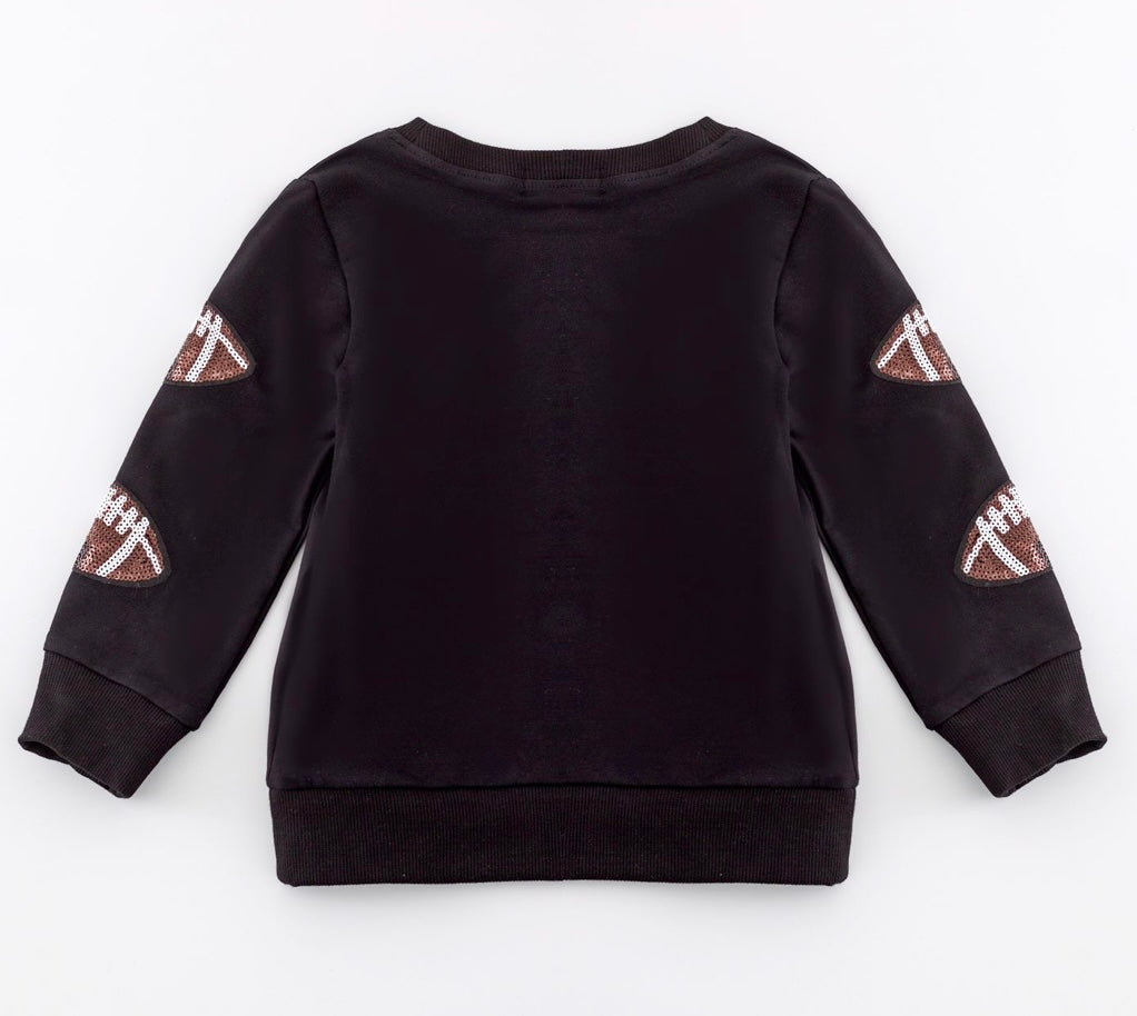 Sequin Football Pullover