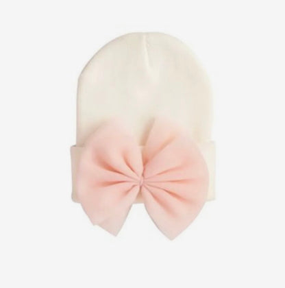 Mudpie Baby Bow Knit Hat