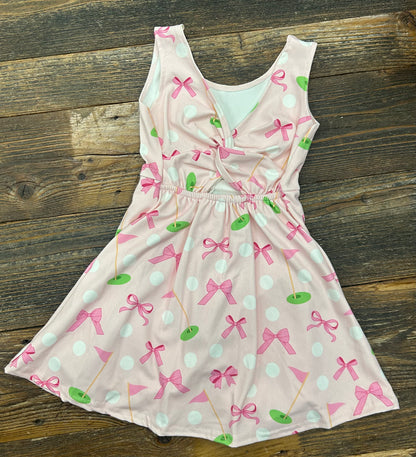 Preppy Pink Golf Athletic Dress