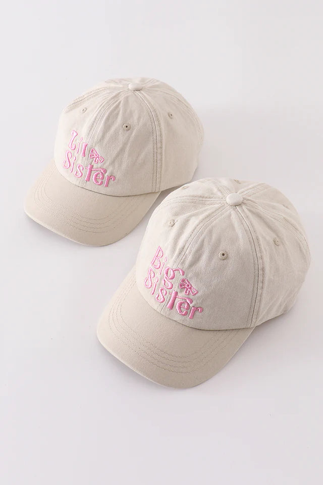 Khaki Big Sis/Little Sis Hats
