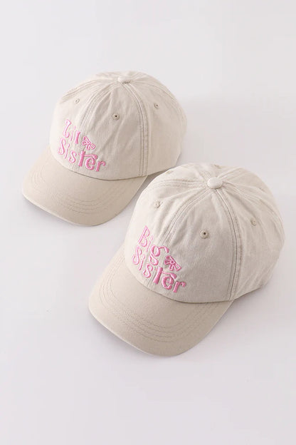 Khaki Big Sis/Little Sis Hats