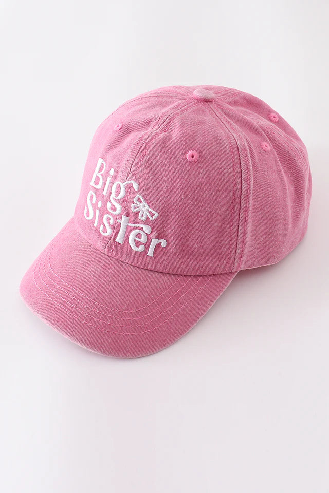 Pink Sister Embroidery Hat