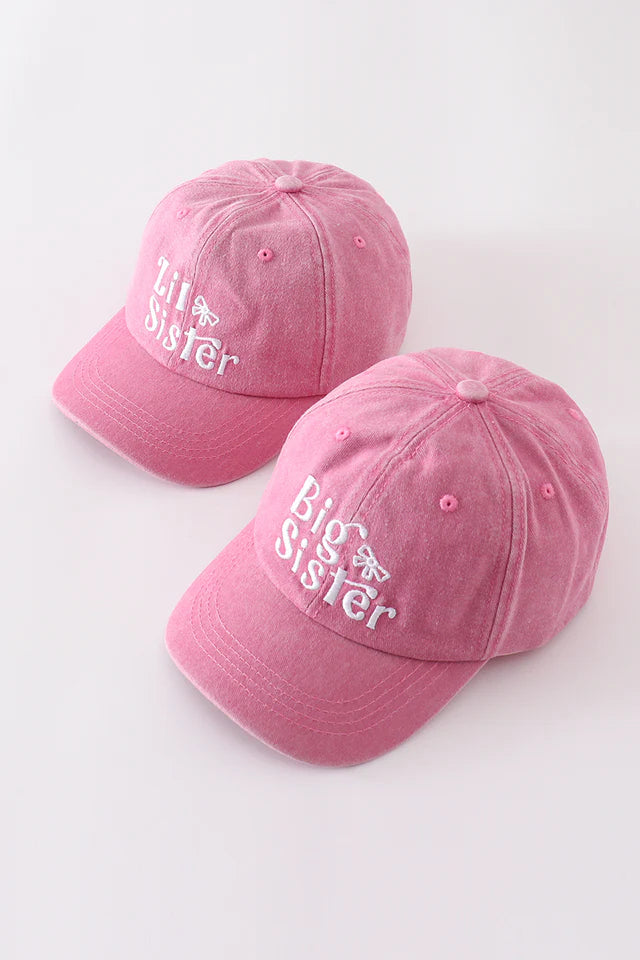 Pink Sister Embroidery Hat