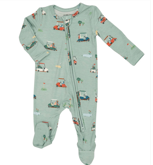 Angel Dear Golf Carts 2 Way Zipper Footie
