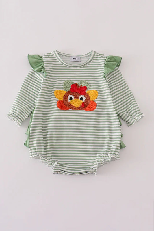Green Turkey Ruffle Bubble