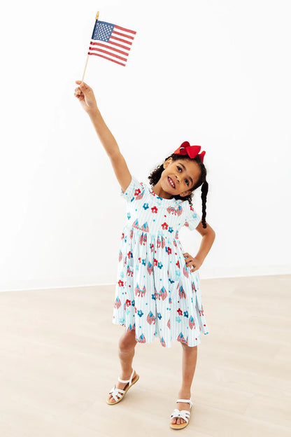 M&R Home of the Brave Pocket Twirl Dress