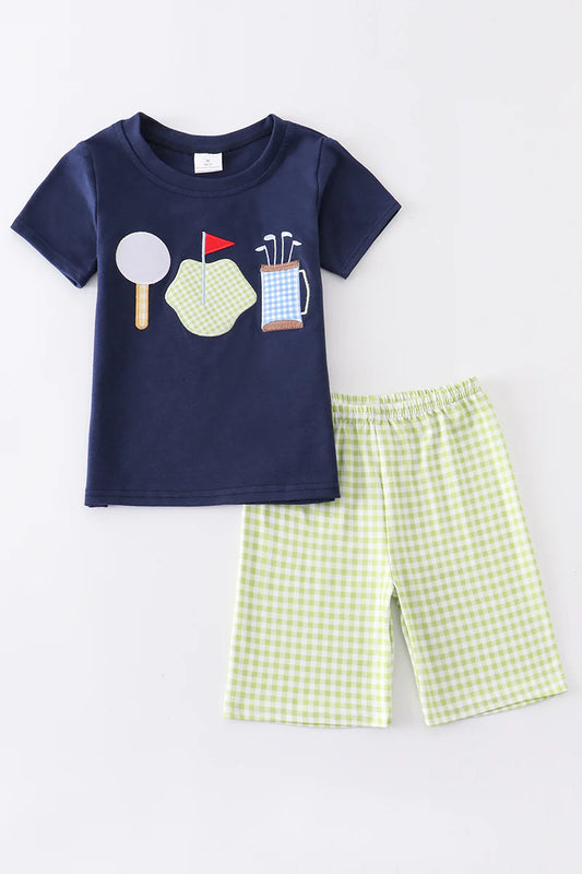 Navy Golf Short Set
