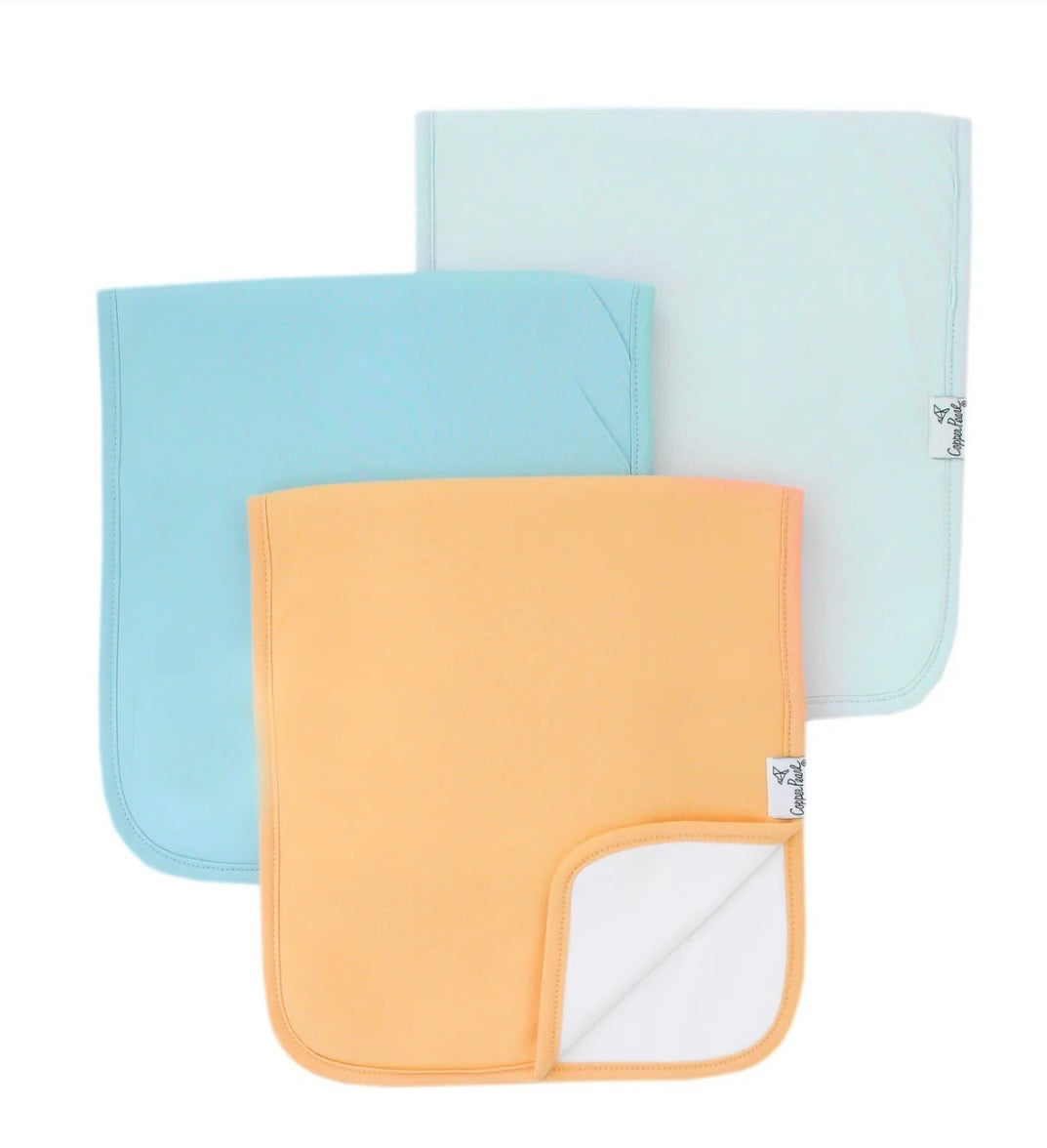 Copper Pearl Burp Cloths